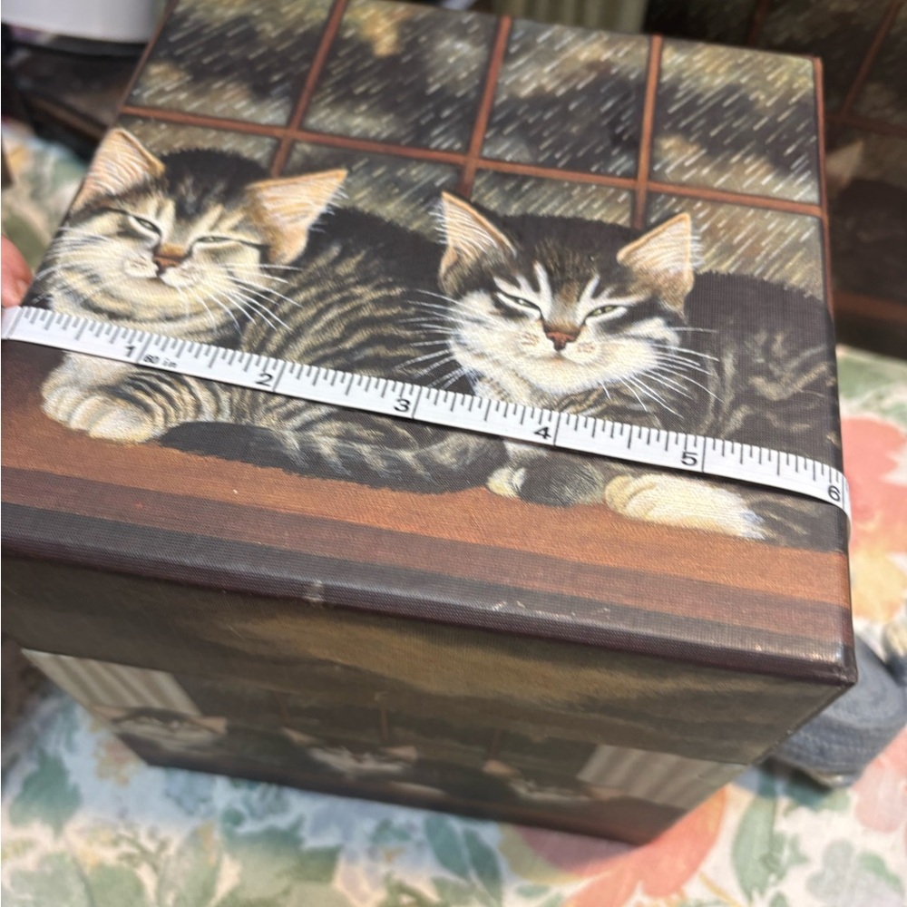 Bob's Boxes" Seven nesting boxes featuring a cat design - Picture 12 of 16